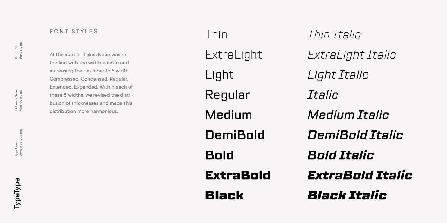 TT Lakes Neue Expanded Bold Italic Font preview